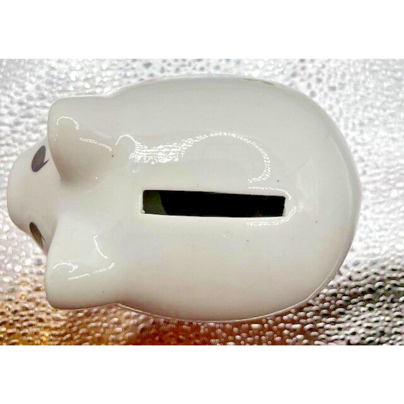 Vintage Angry Piggy Bank Pig Savings slit back with plug - Picture 4 of 8